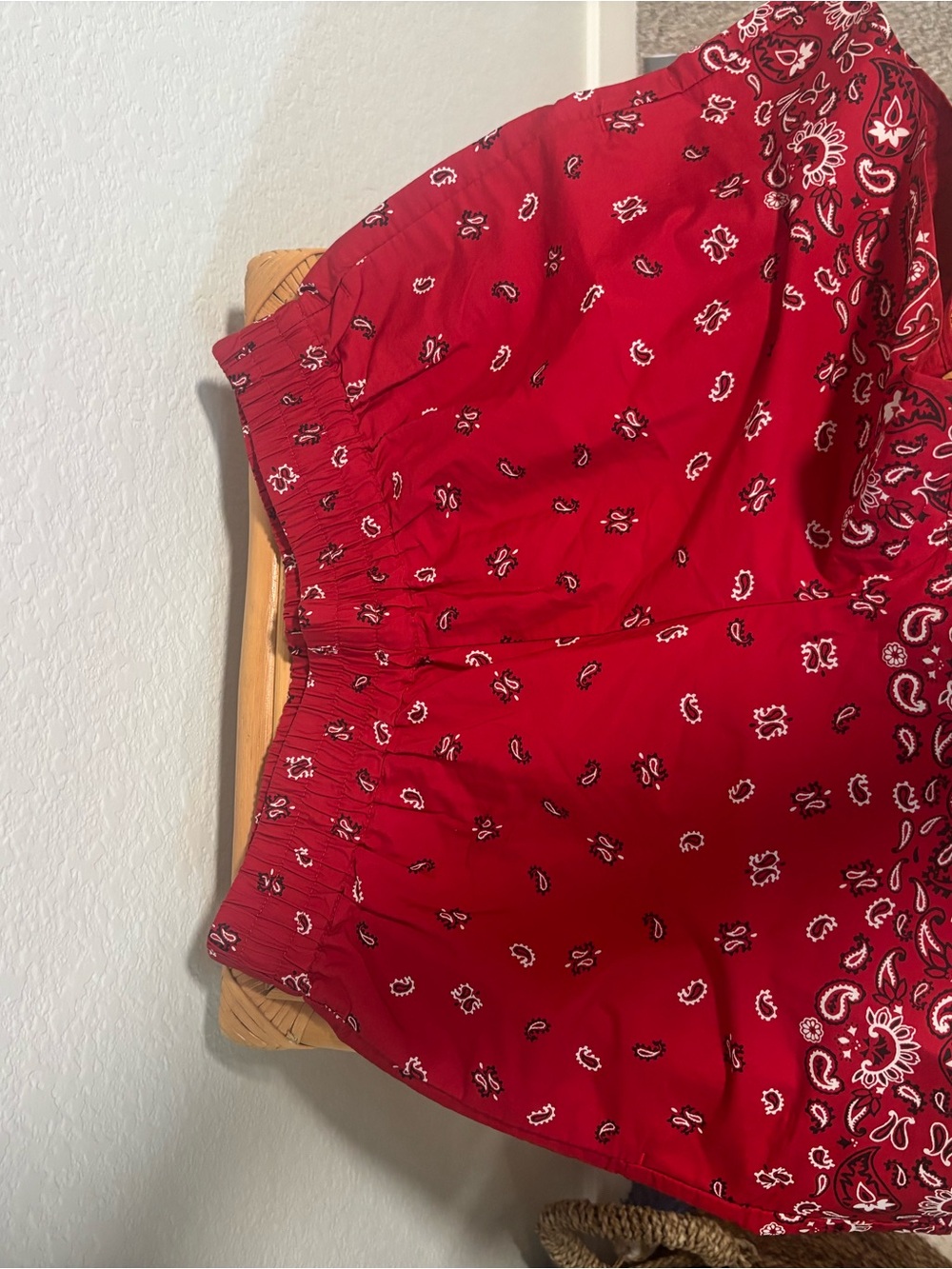 Maxwell Red Paisley Shorts - Picture 3 of 5